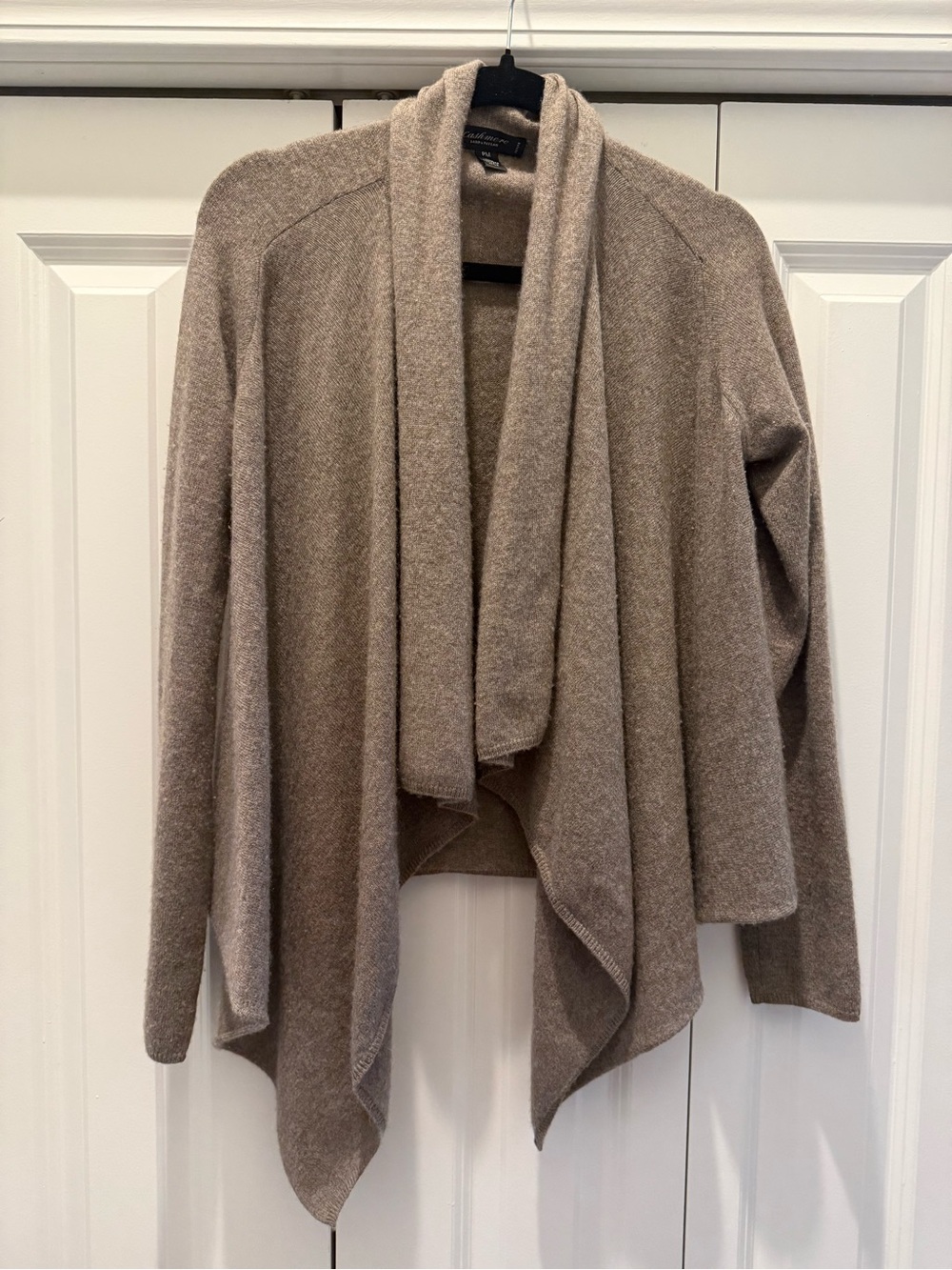 Lord & Taylor 100% Cashmere Cardigan Petite Medium Brown